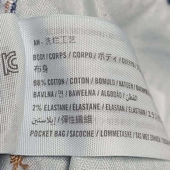 Hollister Ultra High Rise Mom Short 3 Inch Inseam Frayed Denim Blue W30 - Picture 6 of 9